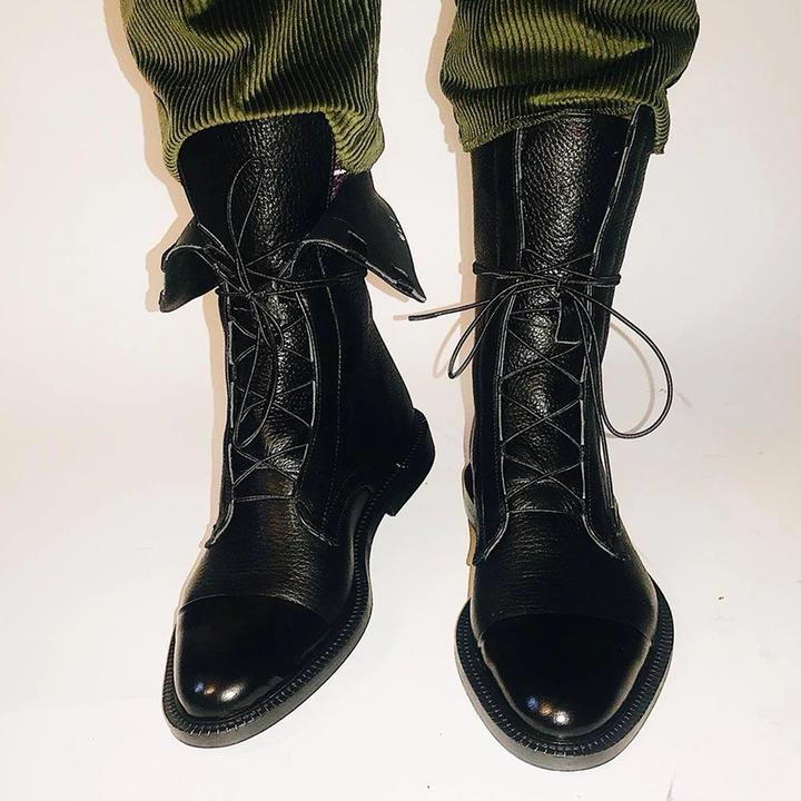 Adaline | Lace-Up Ankle Boots With Cap Toe