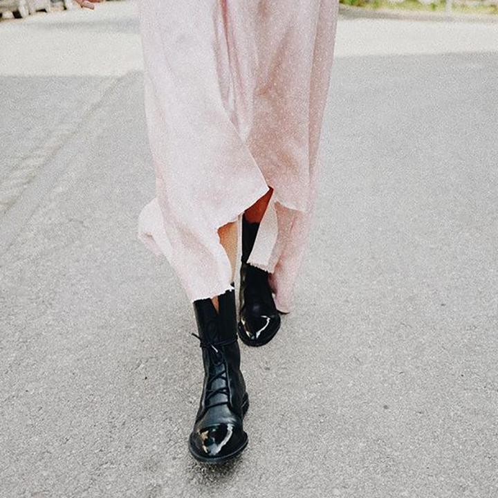 Adaline | Lace-Up Ankle Boots With Cap Toe