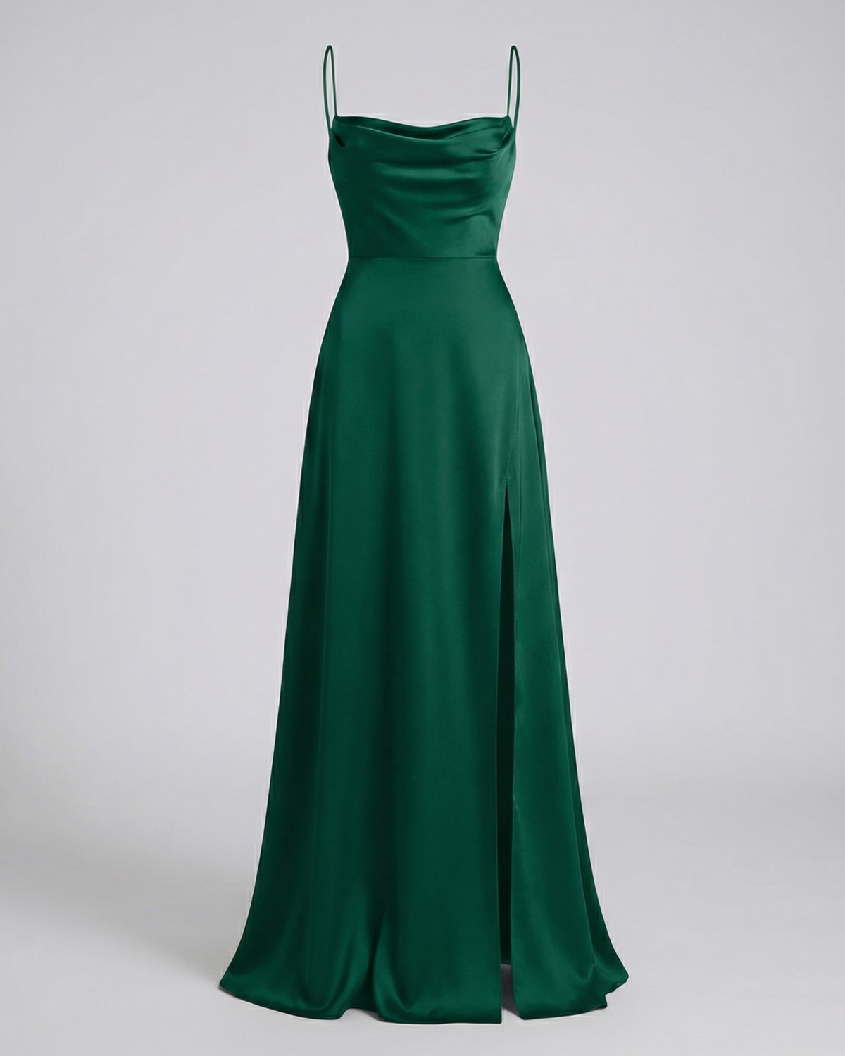 Violet | Cowl Neck Maxi Dress With Lace-Up Back