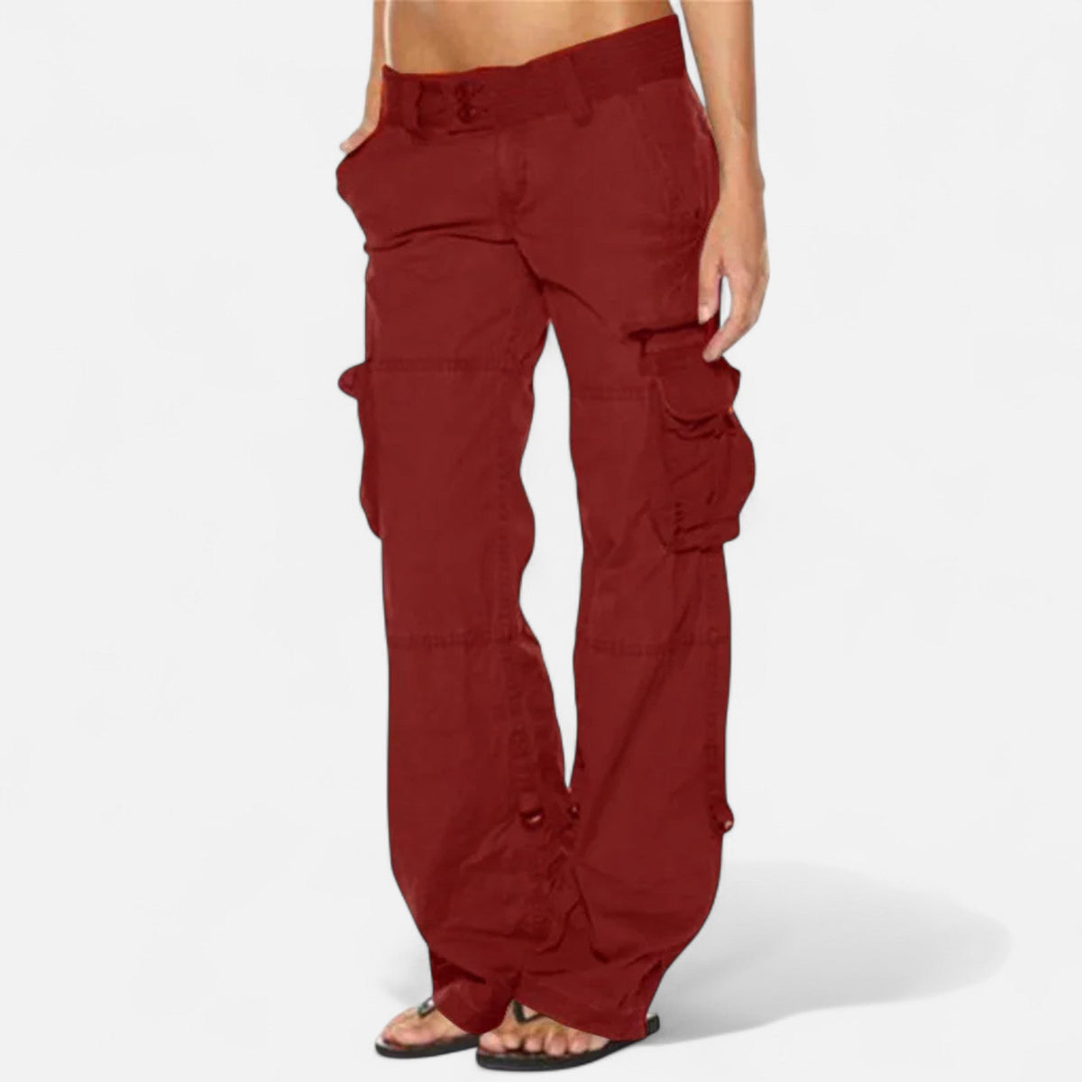 Alana | Straight-Leg Cargo Pants With Flap Pockets