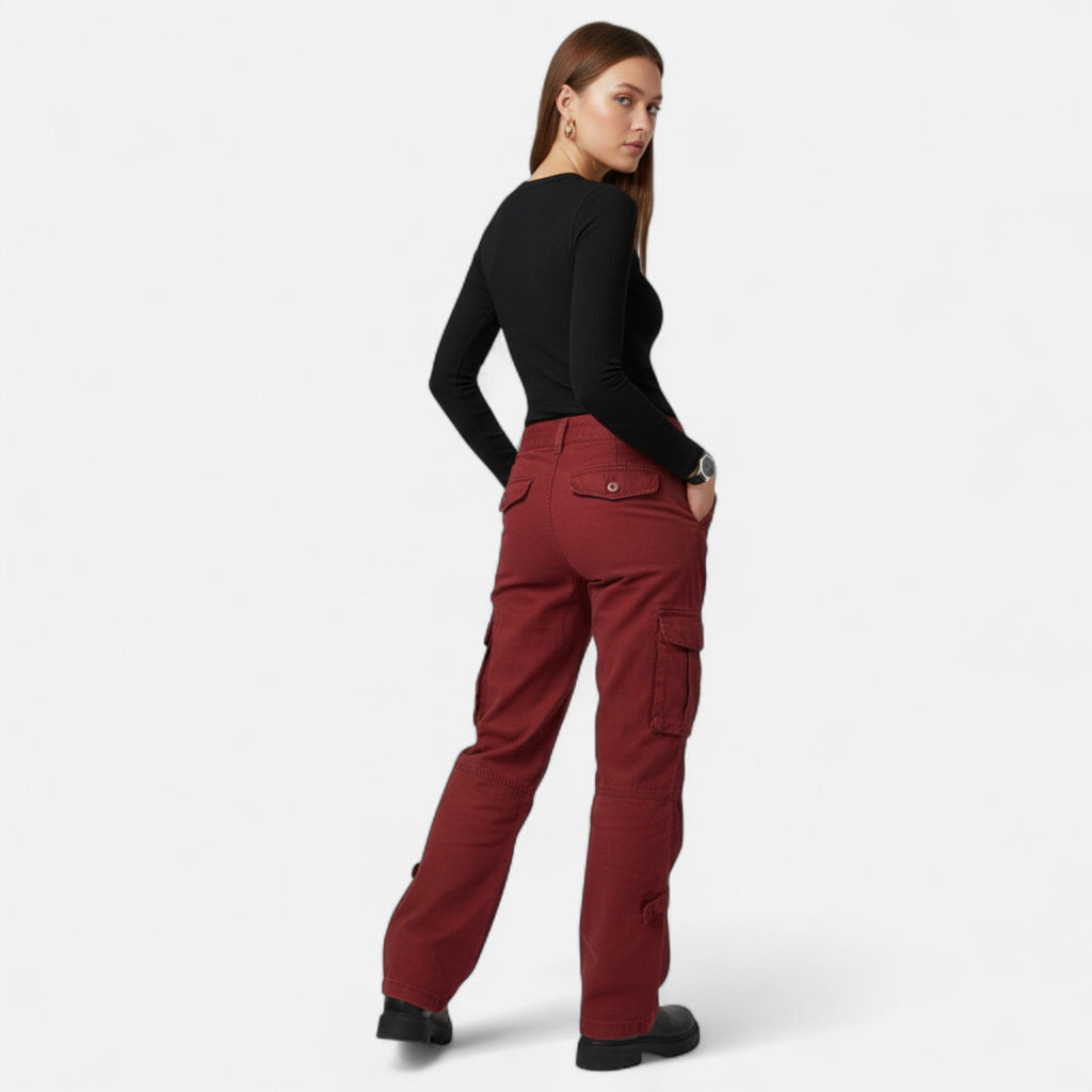 Alana | Straight-Leg Cargo Pants With Flap Pockets