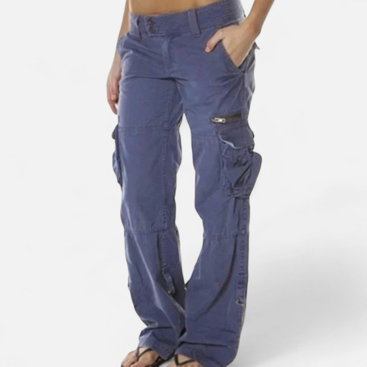Alana | Straight-Leg Cargo Pants With Flap Pockets