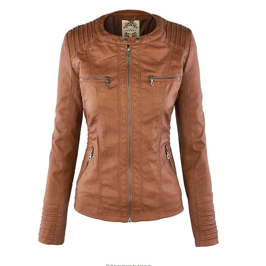 Evangeline | Fitted Zip-Up Jacket With Hood