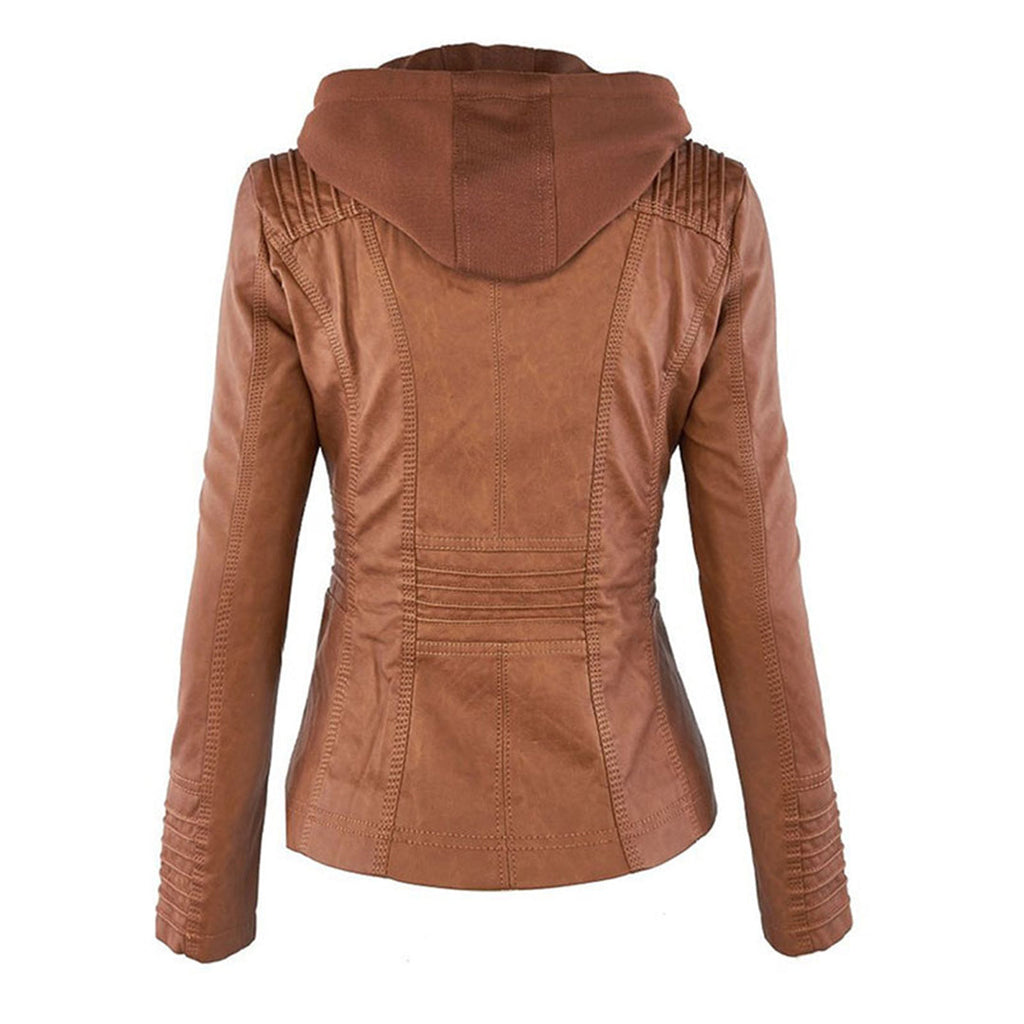 Evangeline | Fitted Zip-Up Jacket With Hood