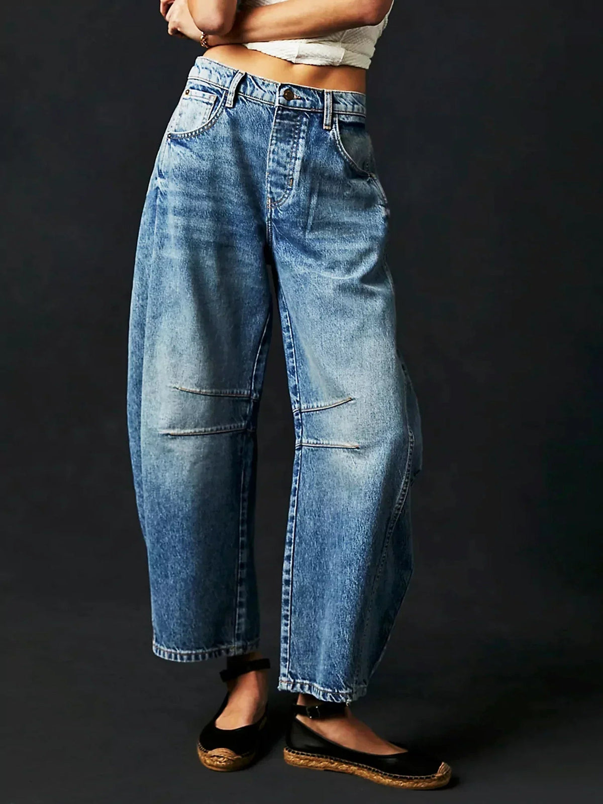Celia | High-Waisted Barrel-Leg Jeans