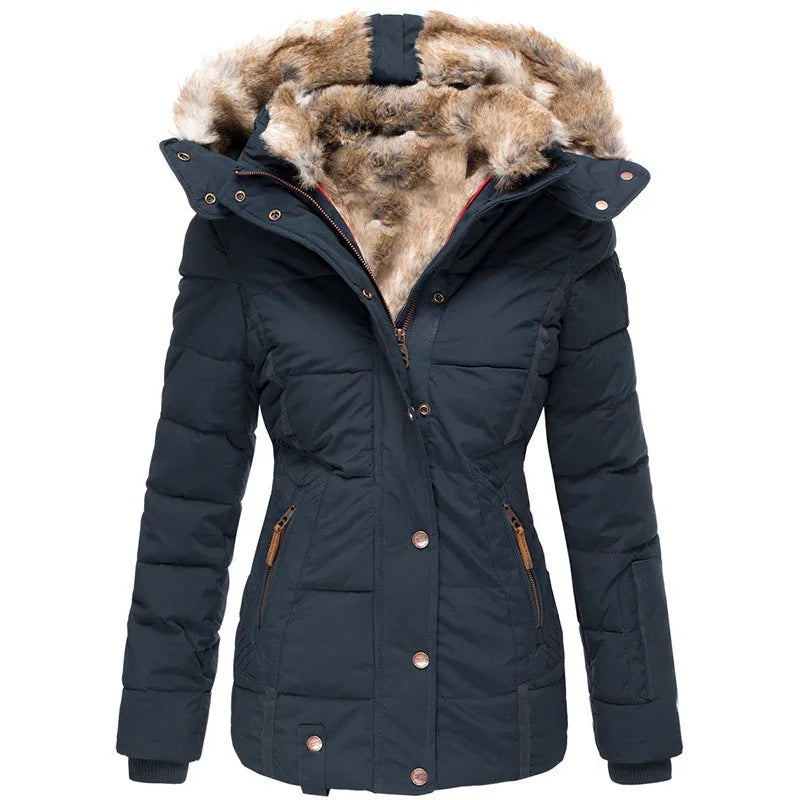 Amy | Quilted Puffer Coat With Plush-Lined Hood