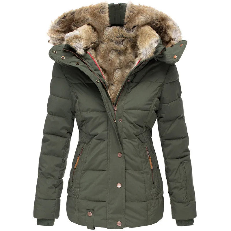 Amy | Quilted Puffer Coat With Plush-Lined Hood