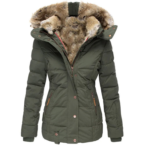 Amy | Quilted Puffer Coat With Plush-Lined Hood