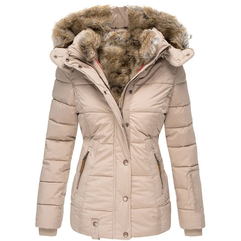 Amy | Quilted Puffer Coat With Plush-Lined Hood
