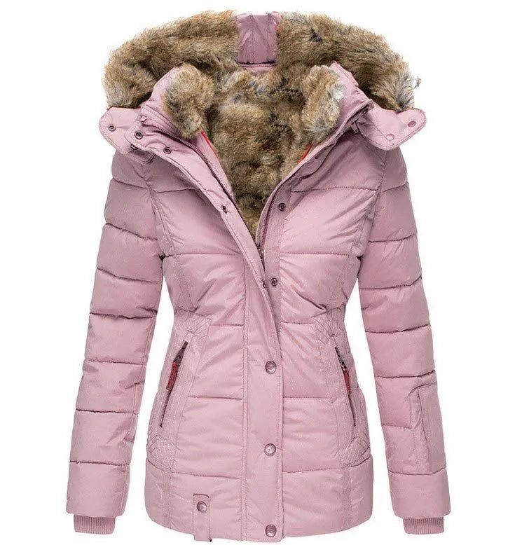 Amy | Quilted Puffer Coat With Plush-Lined Hood