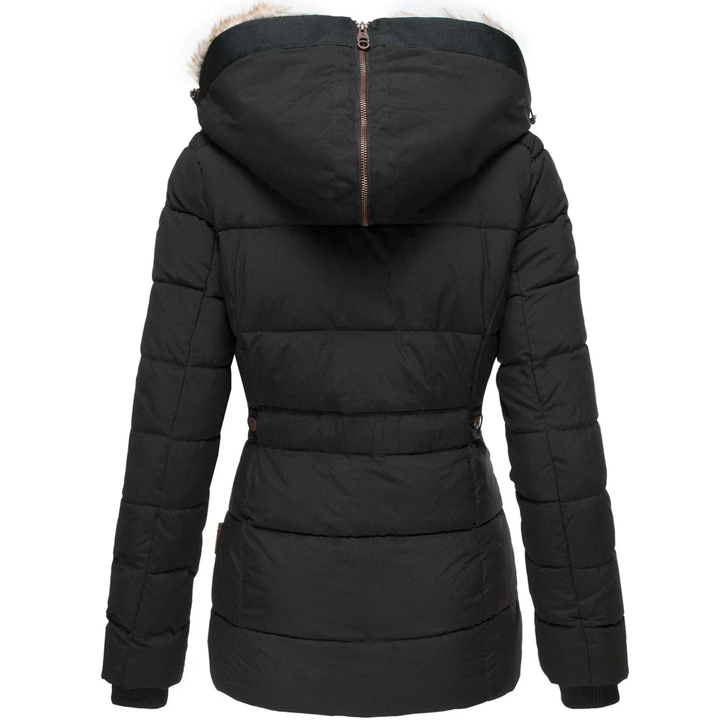 Amy | Quilted Puffer Coat With Plush-Lined Hood