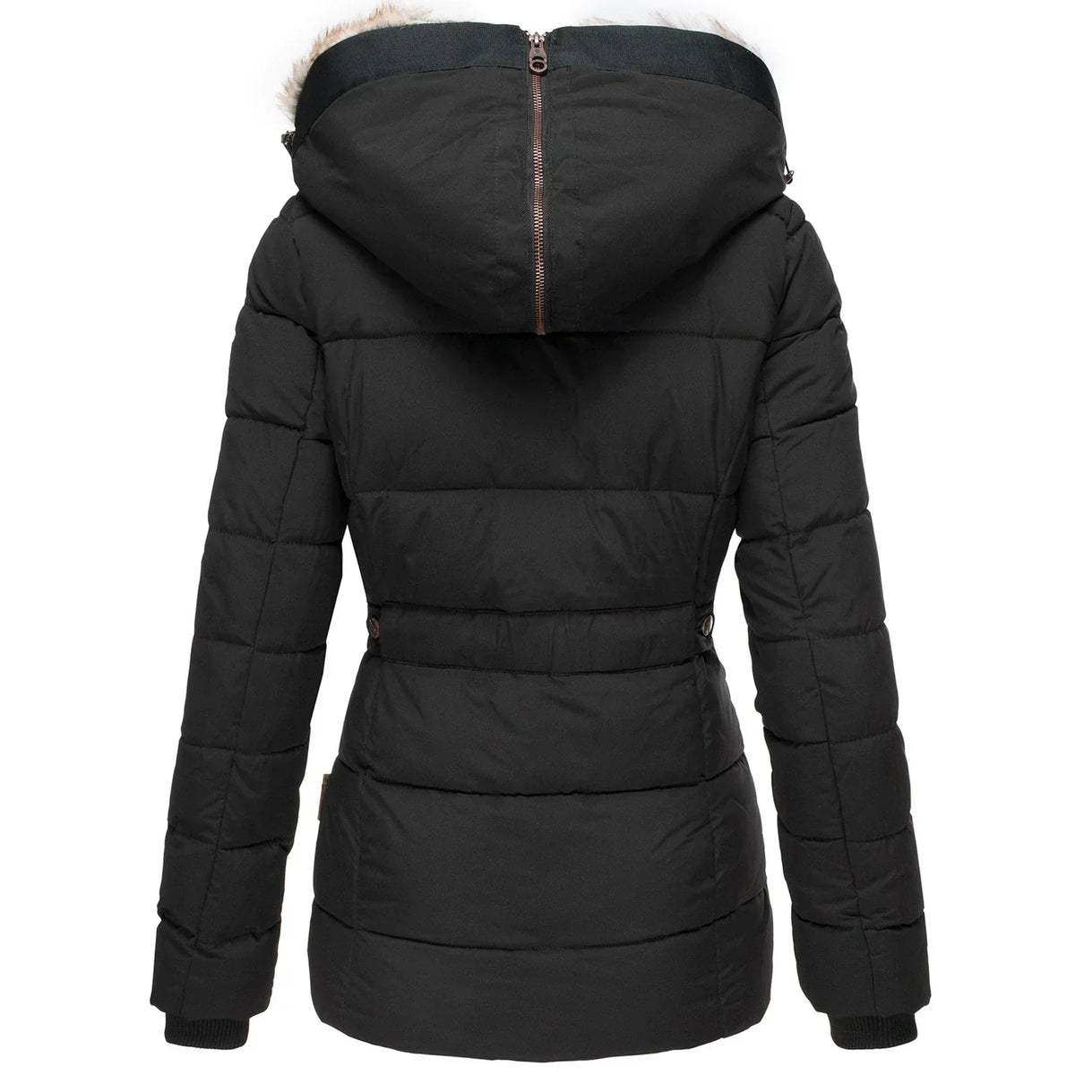 Amy | Quilted Puffer Coat With Plush-Lined Hood
