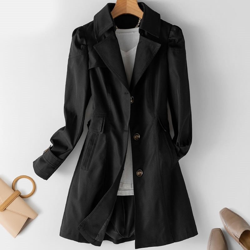 Sheila | Slim-Fit Trench Coat With Notch Lapels