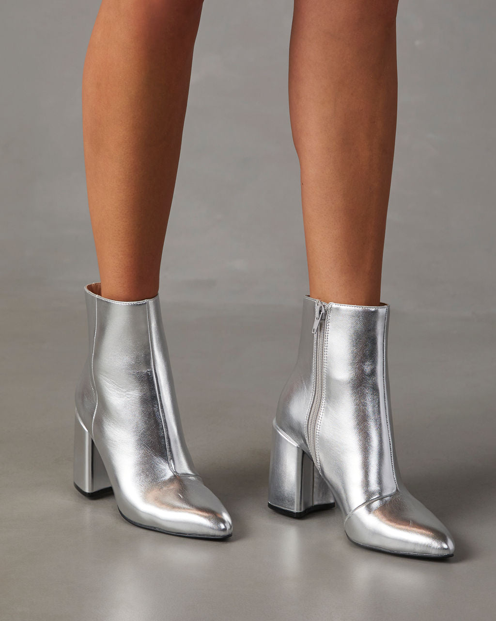 Lisette | Pointed-Toe Ankle Boots With Block Heel