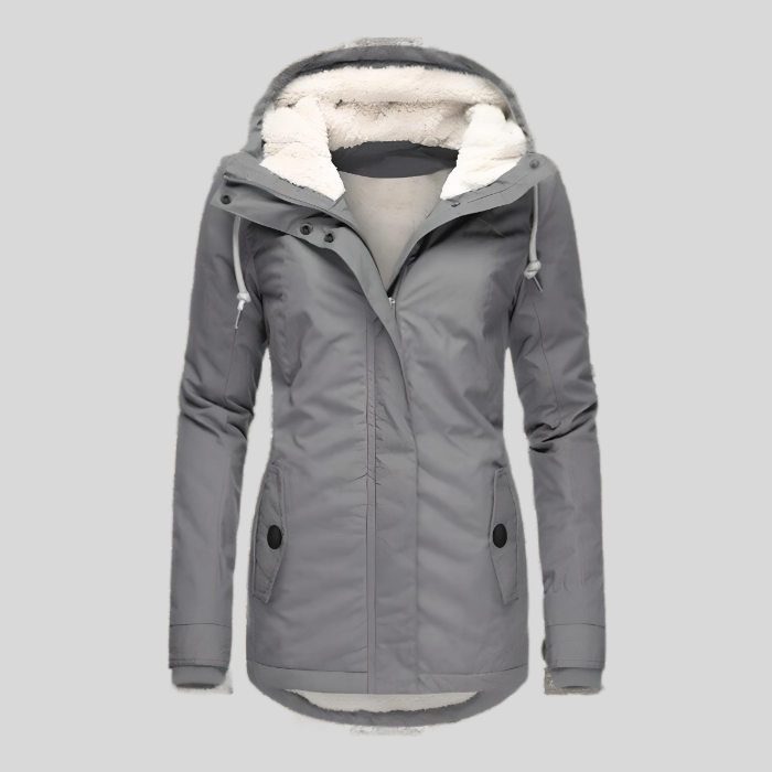Noelle | Warm Hooded Parka With Faux Fur Lining