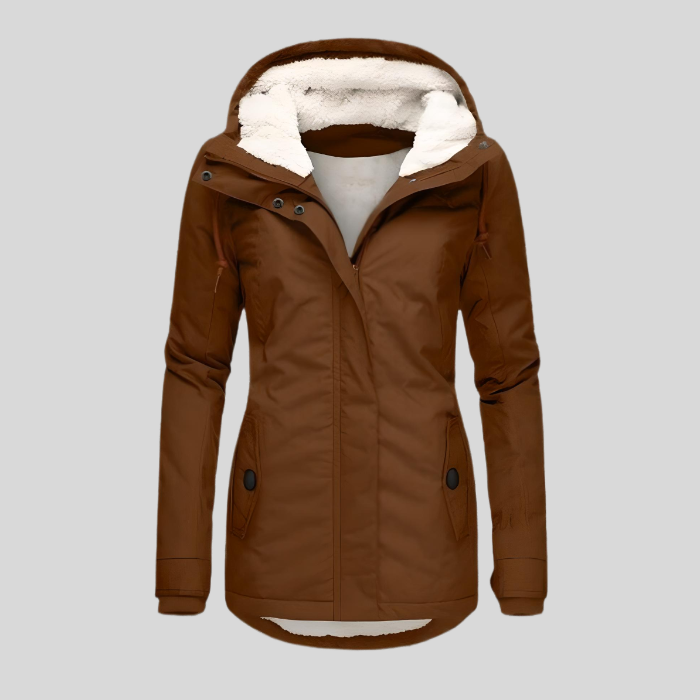 Noelle | Warm Hooded Parka With Faux Fur Lining