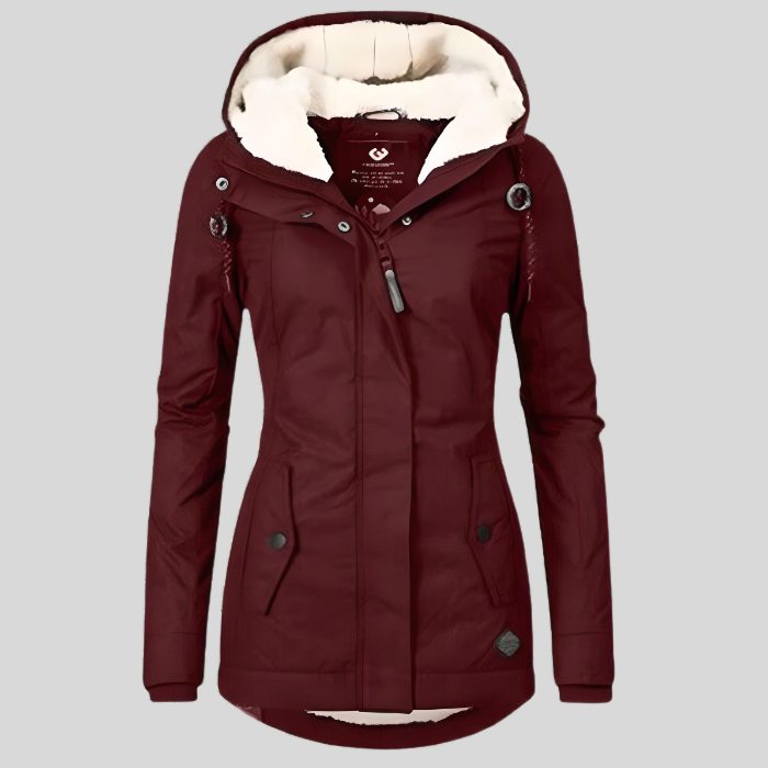Noelle | Warm Hooded Parka With Faux Fur Lining