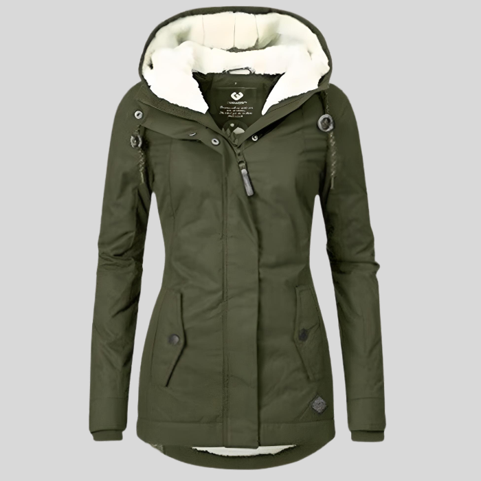 Noelle | Warm Hooded Parka With Faux Fur Lining