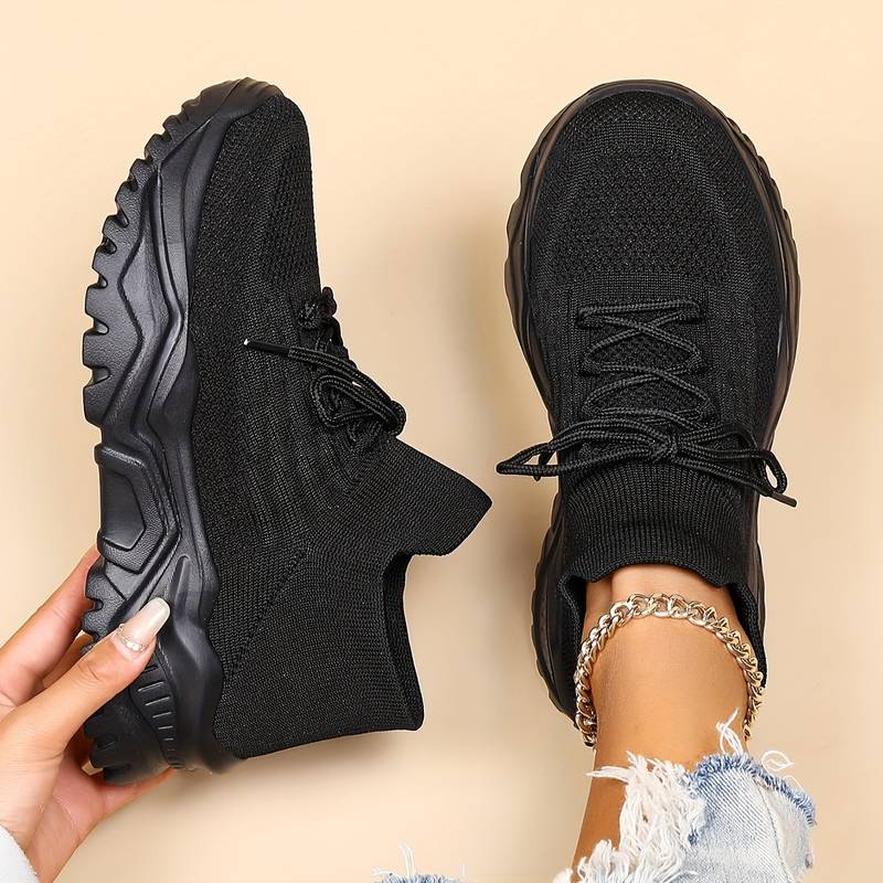 Roberta | Chunky Platform Sneakers With Textile Upper