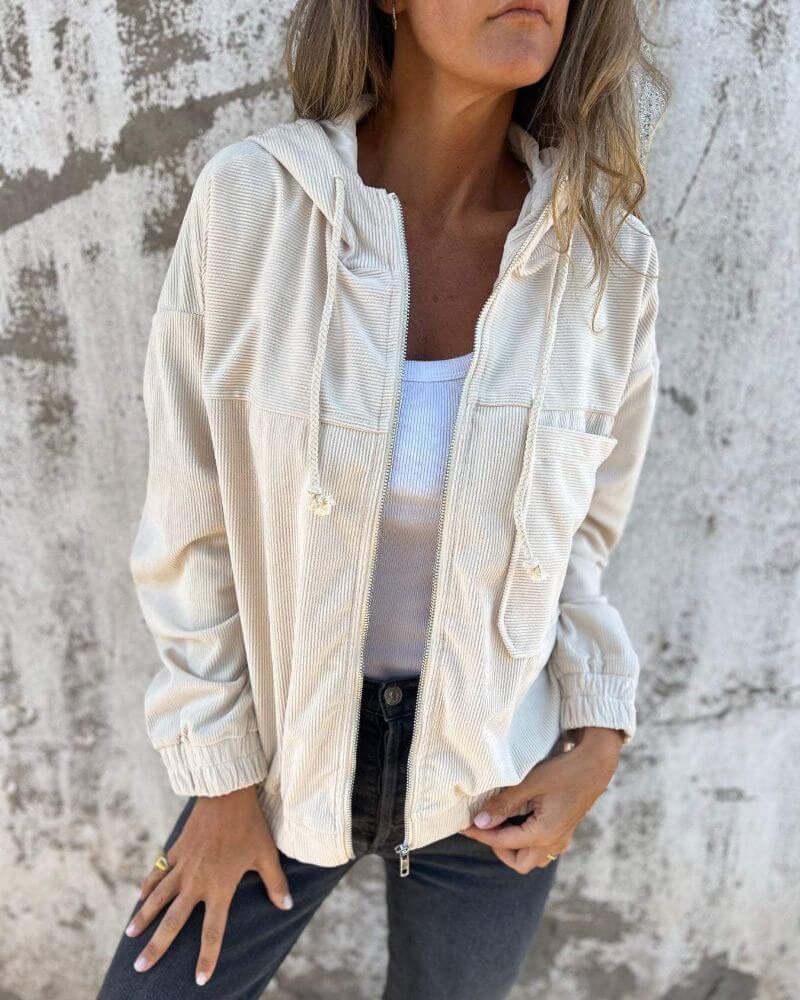 Erin | Relaxed-Fit Zip-Up Hooded Jacket