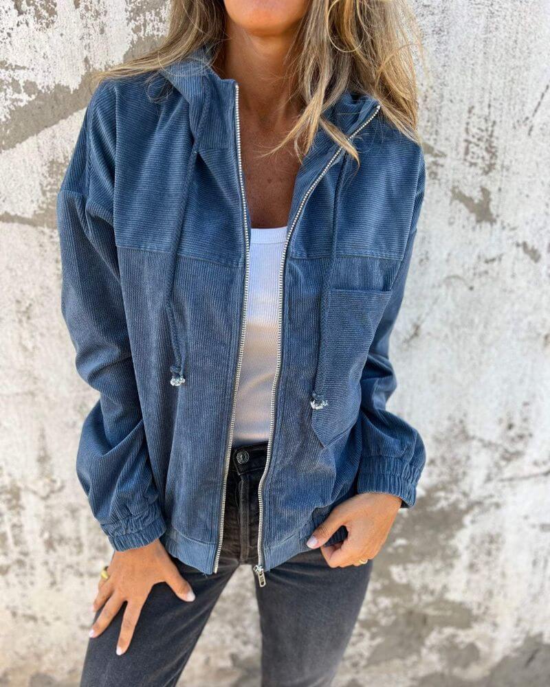 Erin | Relaxed-Fit Zip-Up Hooded Jacket