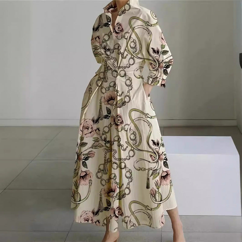 Maria | Collared Maxi Dress With Front Wrap