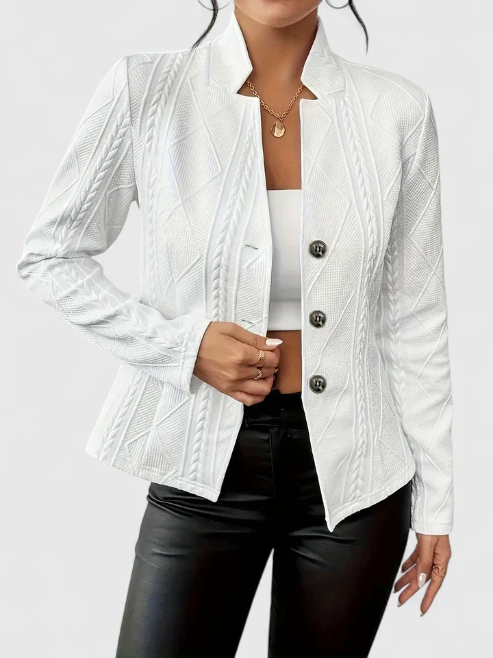 Autumn | Tailored Blazer With Stand Collar