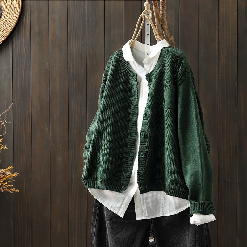 Gillian | Button-Front Knit Cardigan With Pocket