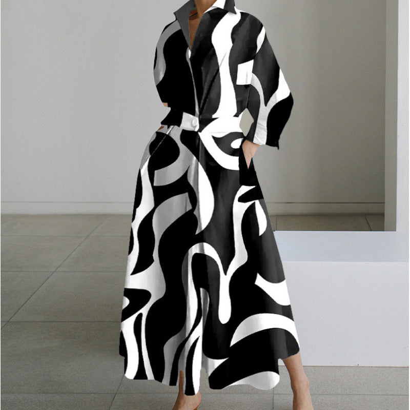 Maria | Collared Maxi Dress With Front Wrap