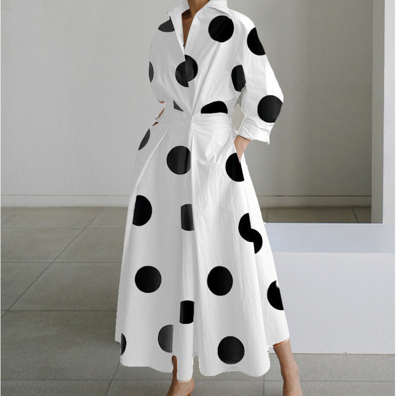 Maria | Collared Maxi Dress With Front Wrap