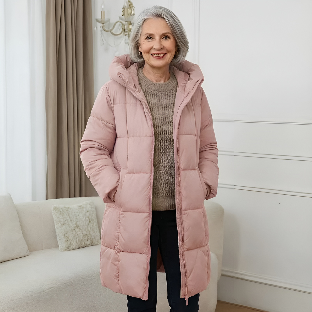 Cassidy | Long Hooded Puffer Coat