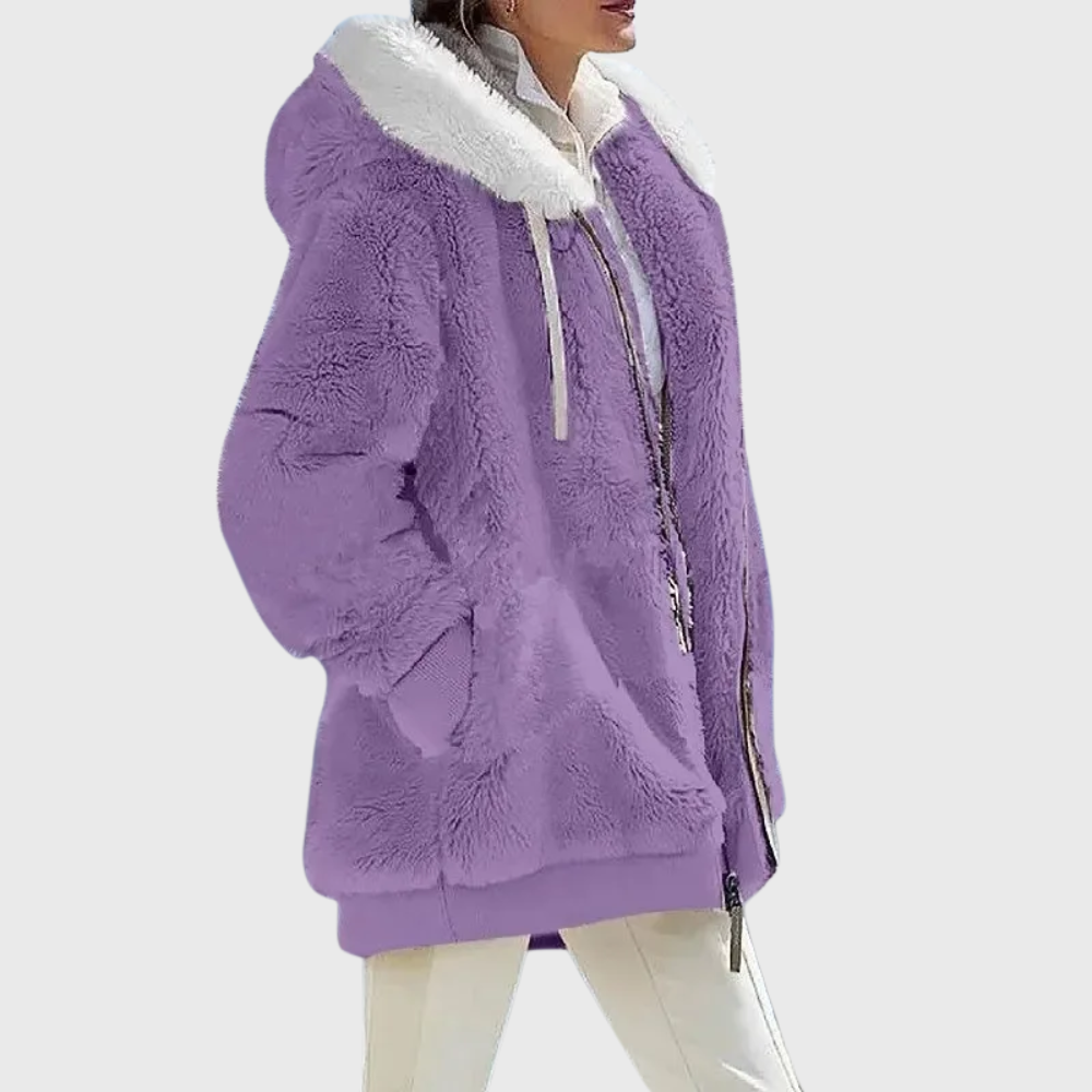 Winona | Hooded Fleece Jacket With Zip Front