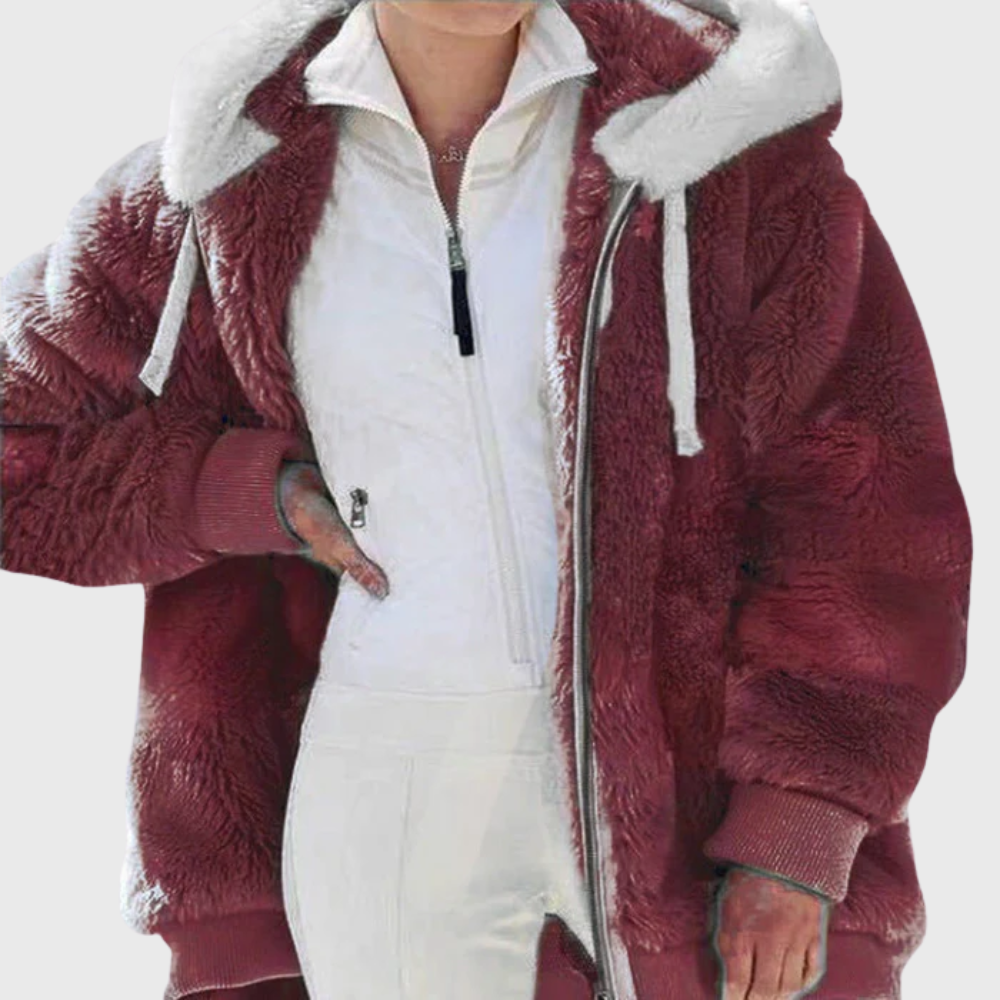 Winona | Hooded Fleece Jacket With Zip Front