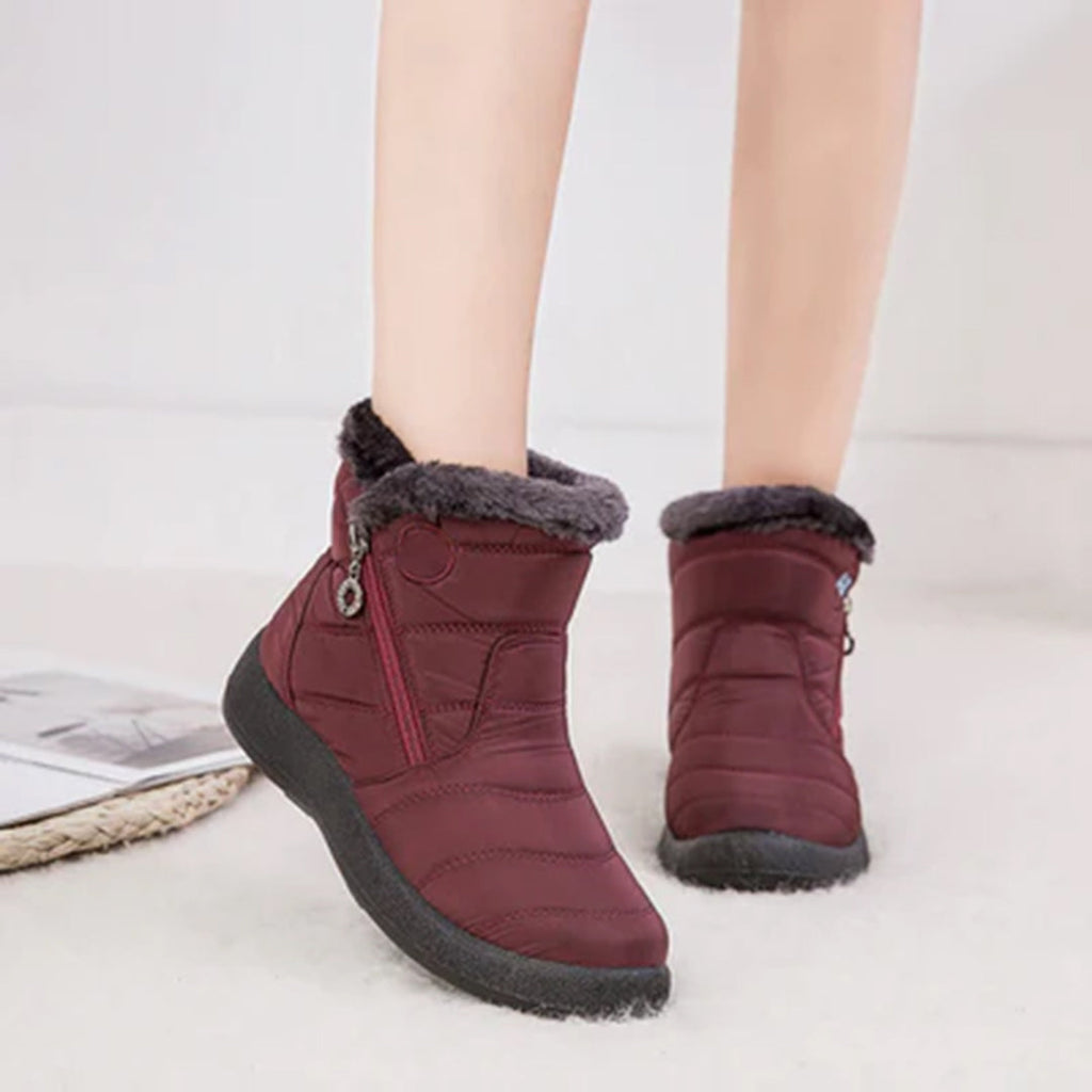 Paula | Faux Fur-Lined Snow Boots With Side Zip
