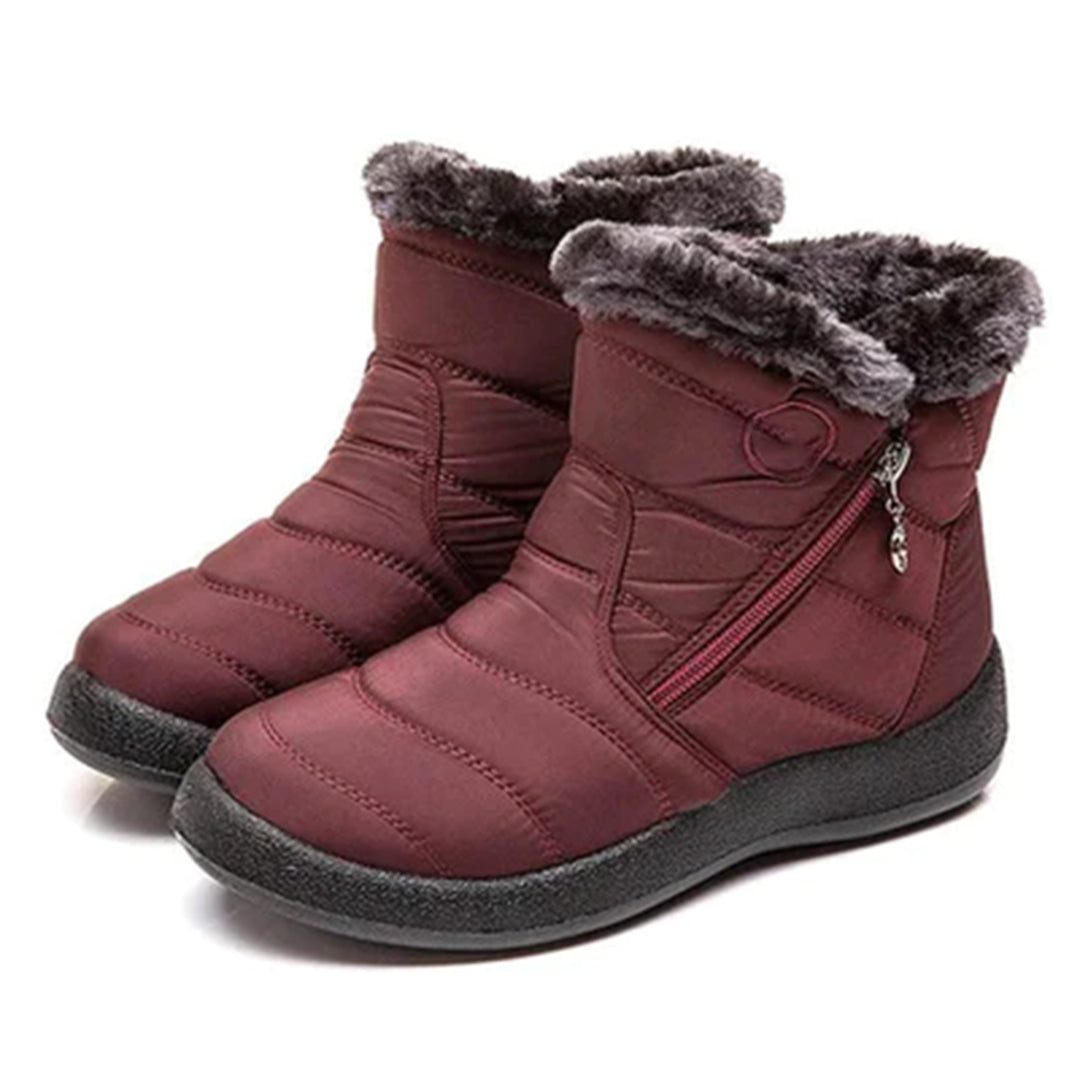 Paula | Faux Fur-Lined Snow Boots With Side Zip