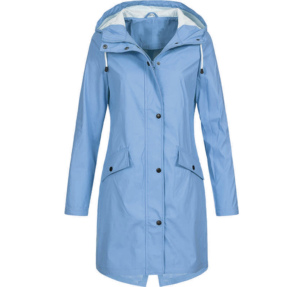 Kendall | Water-Resistant Hooded Long Jacket