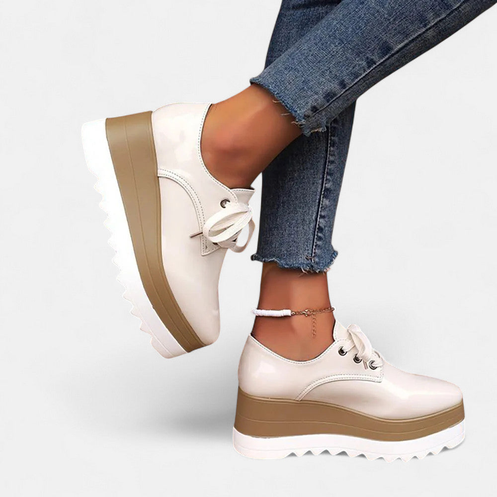 Astrid | Lace-Up Platform Derby Shoes