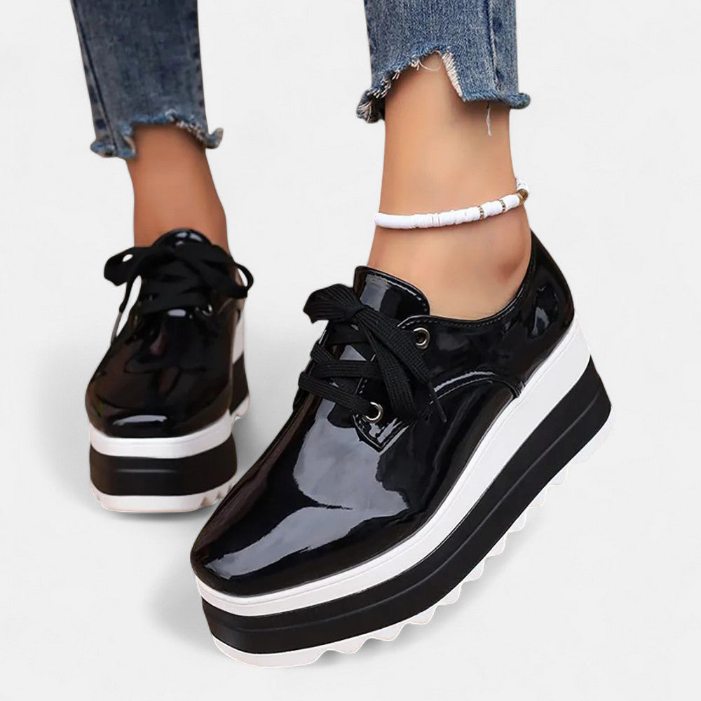Astrid | Lace-Up Platform Derby Shoes