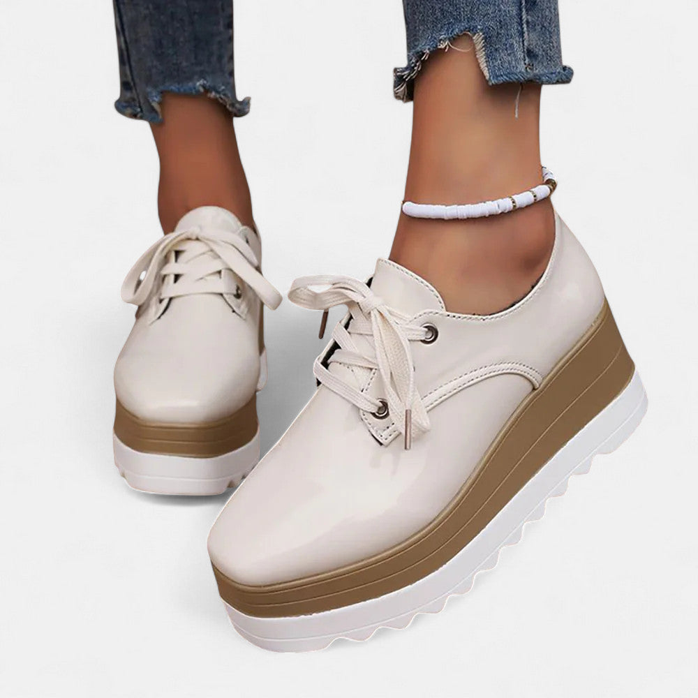 Astrid | Lace-Up Platform Derby Shoes