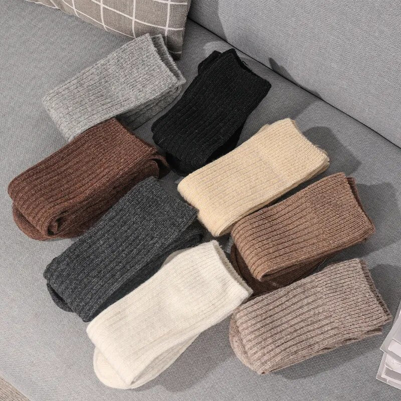 Hester | Cashmere Knee-High Ribbed Socks