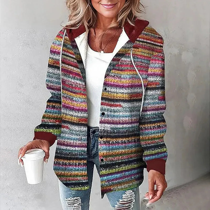 Audra | Plaid Shirt Jacket With Hood