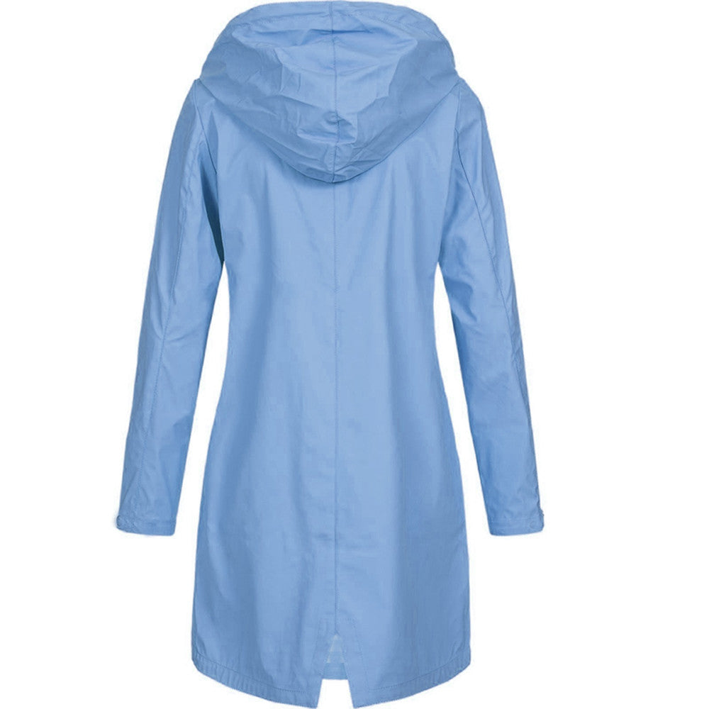 Kendall | Water-Resistant Hooded Long Jacket