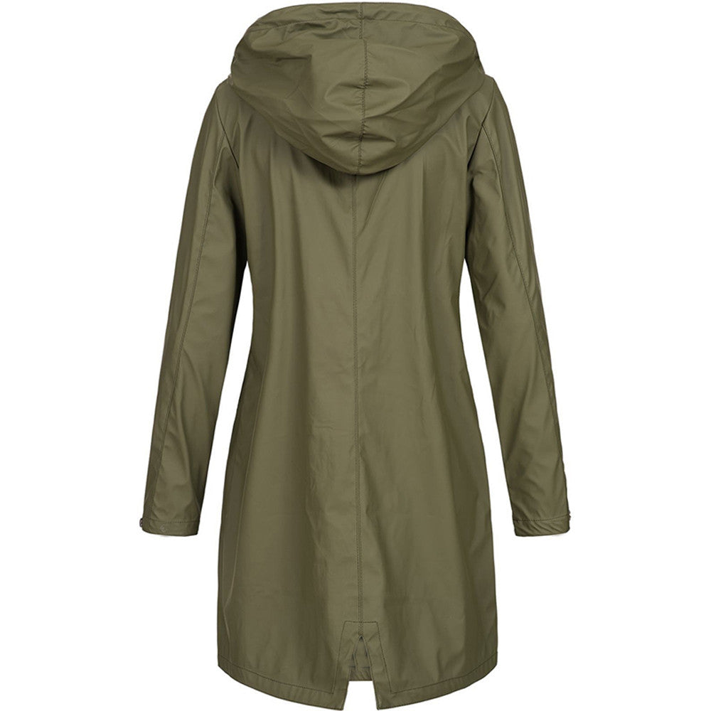Kendall | Water-Resistant Hooded Long Jacket