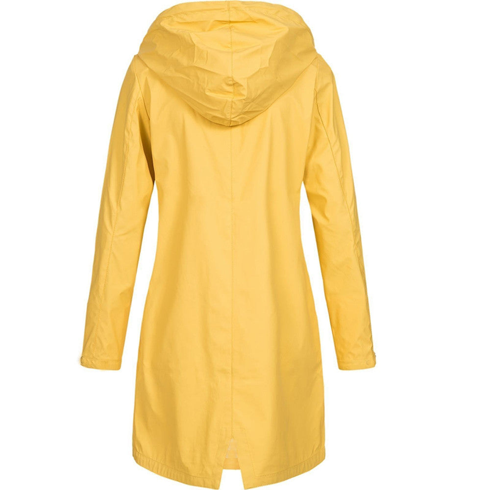 Kendall | Water-Resistant Hooded Long Jacket