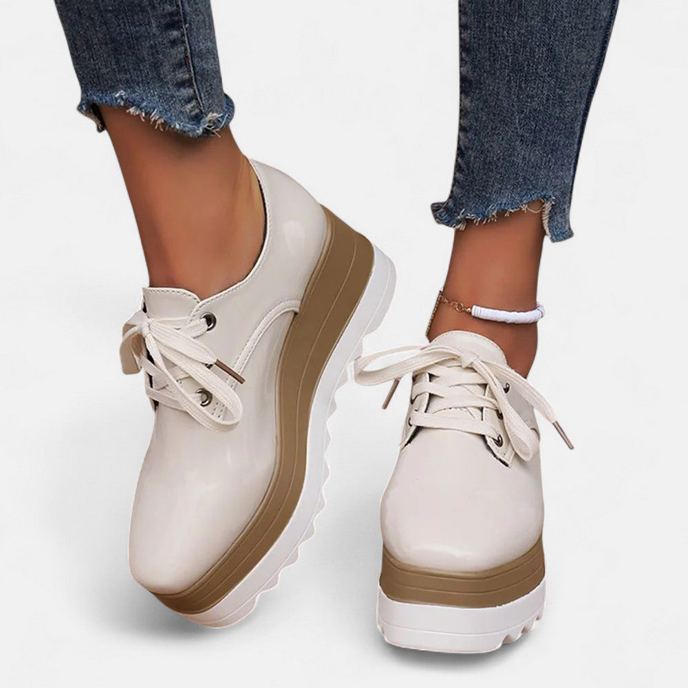 Astrid | Lace-Up Platform Derby Shoes
