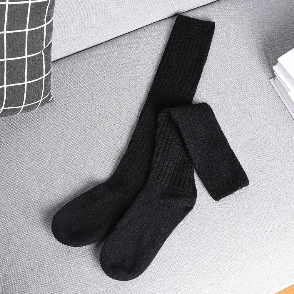 Hester | Cashmere Knee-High Ribbed Socks