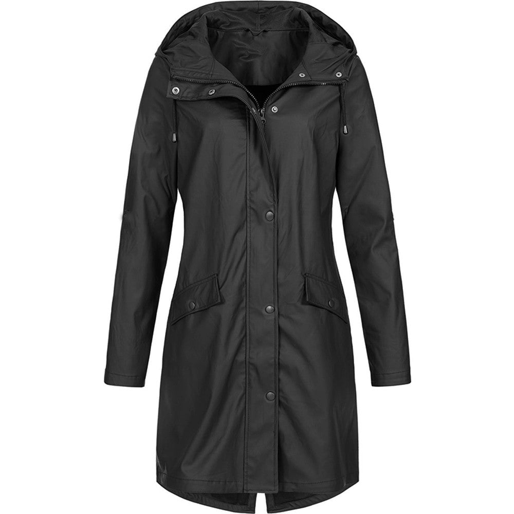 Kendall | Water-Resistant Hooded Long Jacket