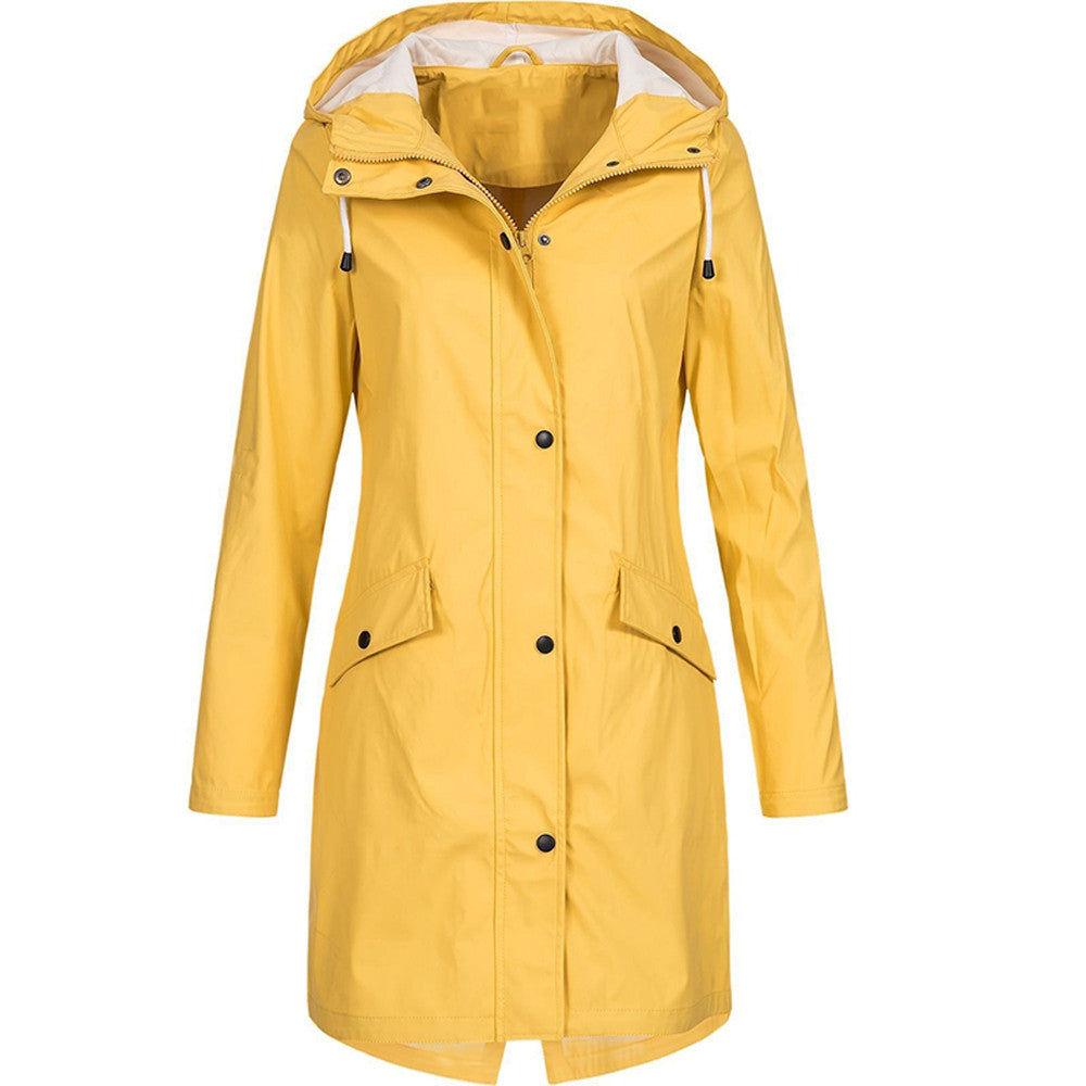 Kendall | Water-Resistant Hooded Long Jacket