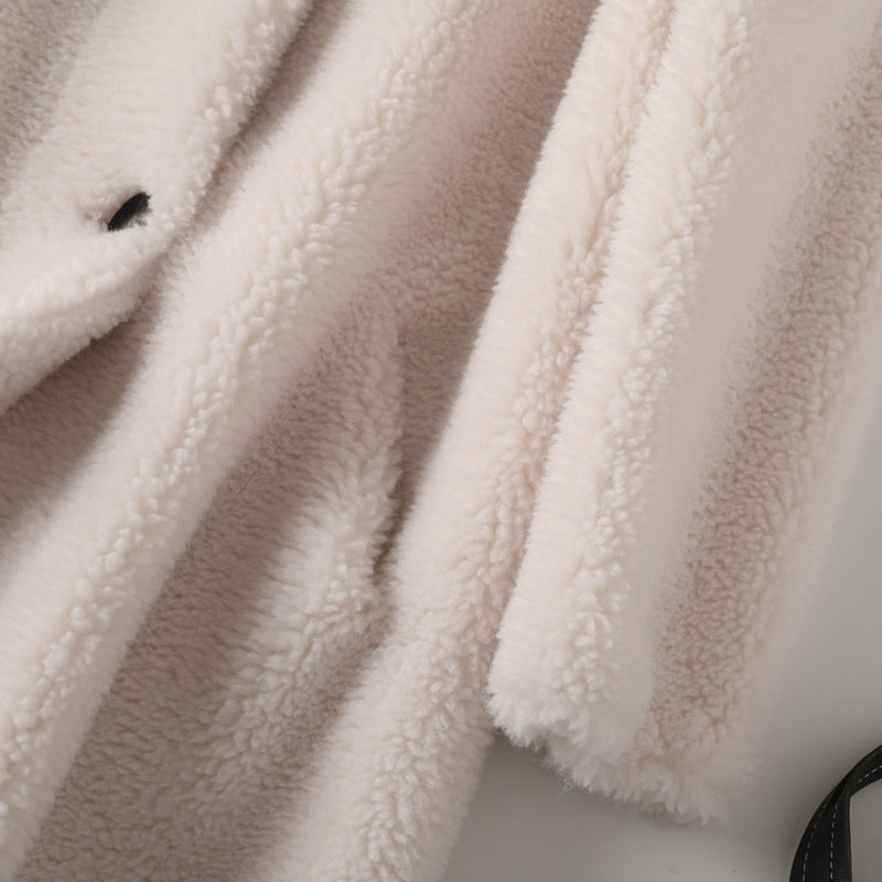 Avalon | Hooded Teddy Coat With Button Front