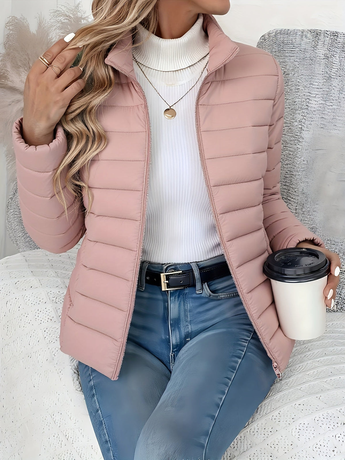Nicole | Lightweight Quilted Jacket With Stand Collar